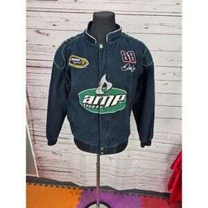 Vintage National Guard Dale Jr NASCAR Jacket‎ Mens Size L Racing Team Apparel